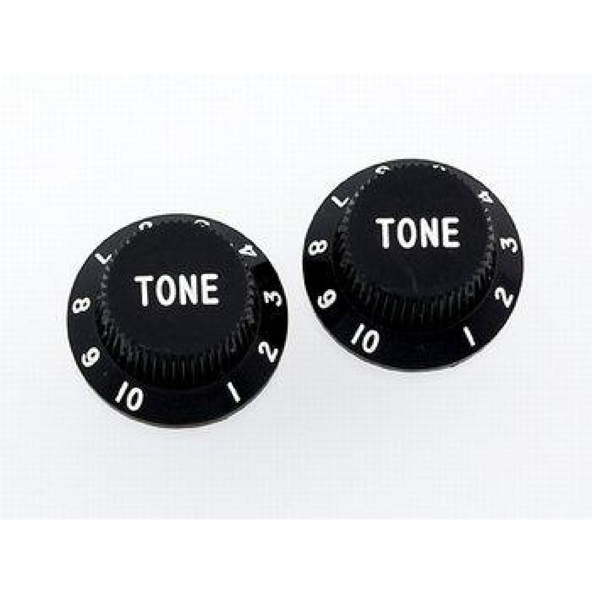 Allparts PK-0153-023 Tone Knobs Plastic (2) for Strat - Black