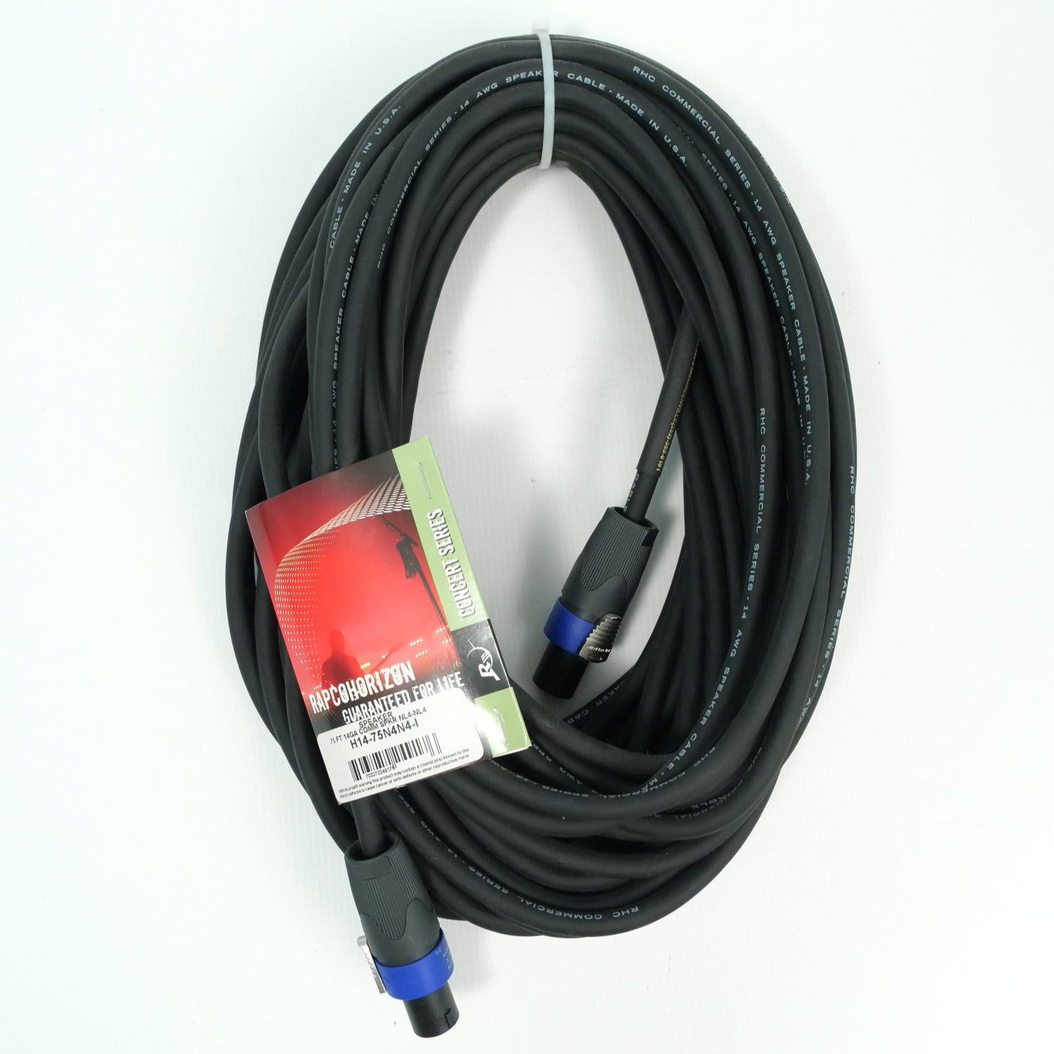 RapcoHorizon H14-75N2N2 75ft SpeakON Speaker Cable 14-Gauge