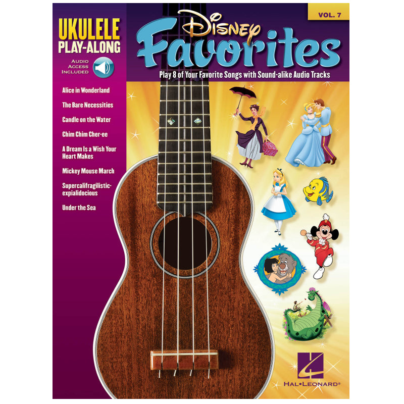 Disney Favorites Ukulele Play-Along Book Volume 7 HL 00701724