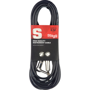 Stagg SGC6PLDL 20ft Right-Angle Instrument Cable SGC6PLDL