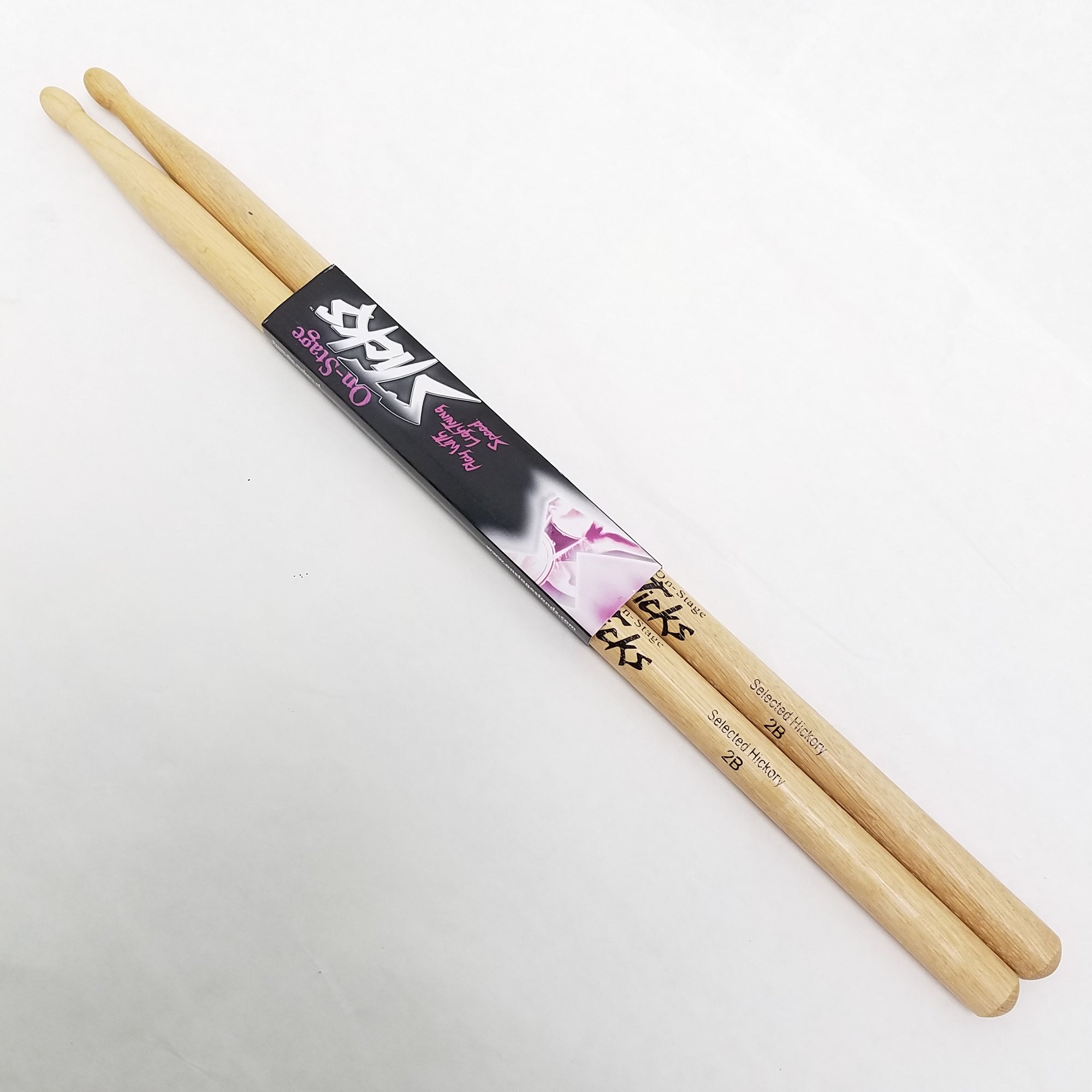 On-Stage AHW2B American Hickory Wood Sticks - Pair