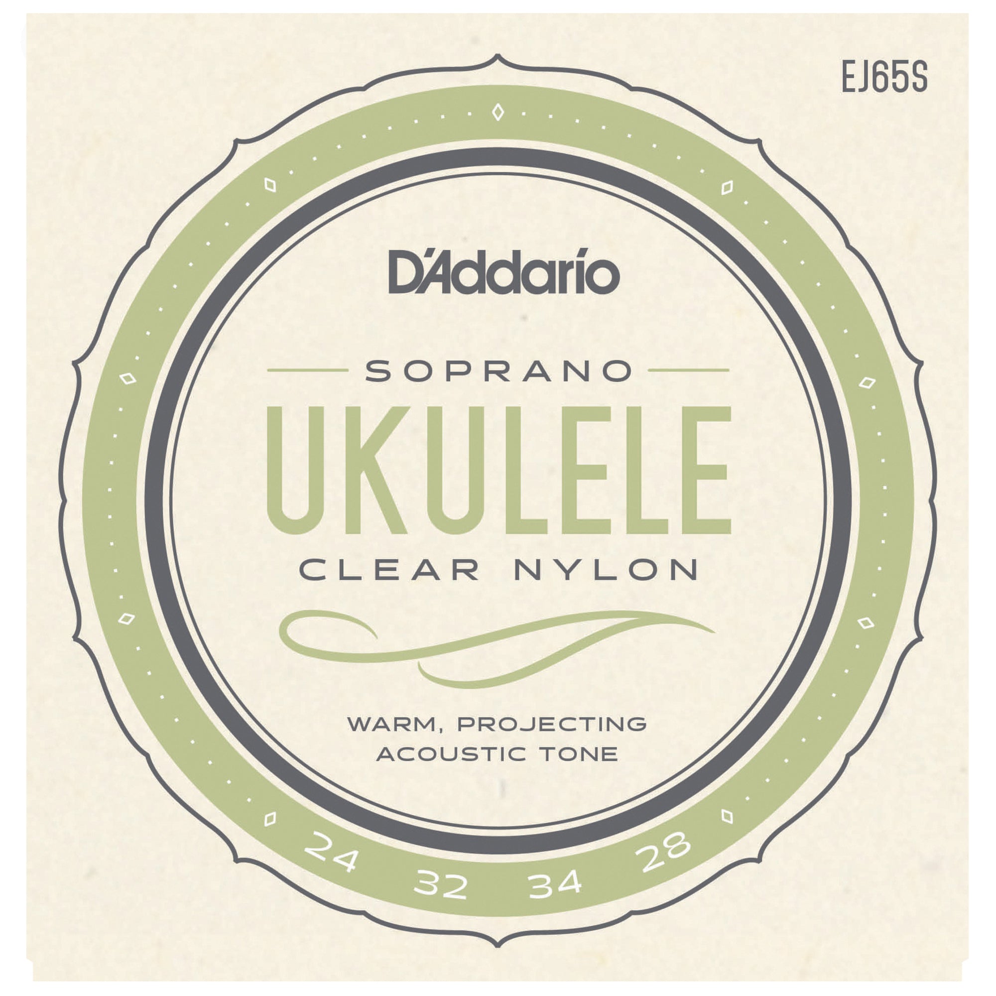 D'Addario EJ65S Soprano Ukulele Nylon Strings