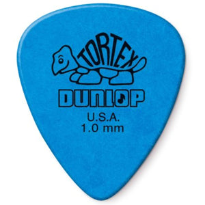 Dunlop 418P100 Tortex Standard 1.0 Blue Guitar Picks - 12 PACK