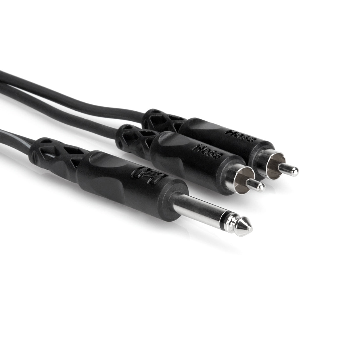 Hosa CYR-103 9ft Y Cable - 1/4 TS to Dual RCA