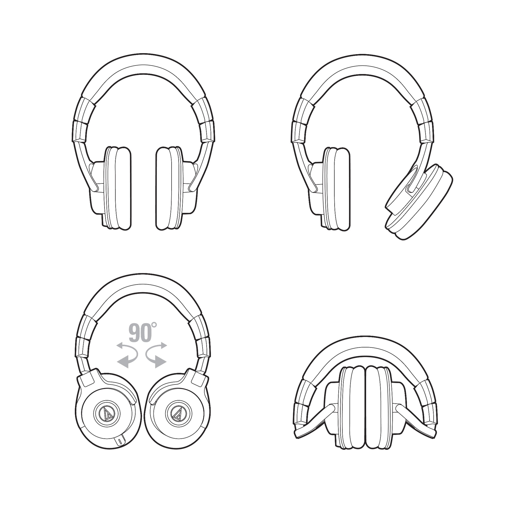 Audio Technica ATH-M40X Closed Back Studio Monitoring Headphones