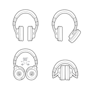 Audio Technica ATH-M40X Closed Back Studio Monitoring Headphones