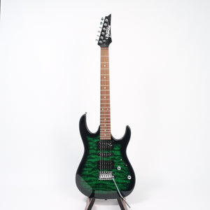 Ibanez GRX70QATEB Gio Quilted Electric Guitar - Trans Emerald Green