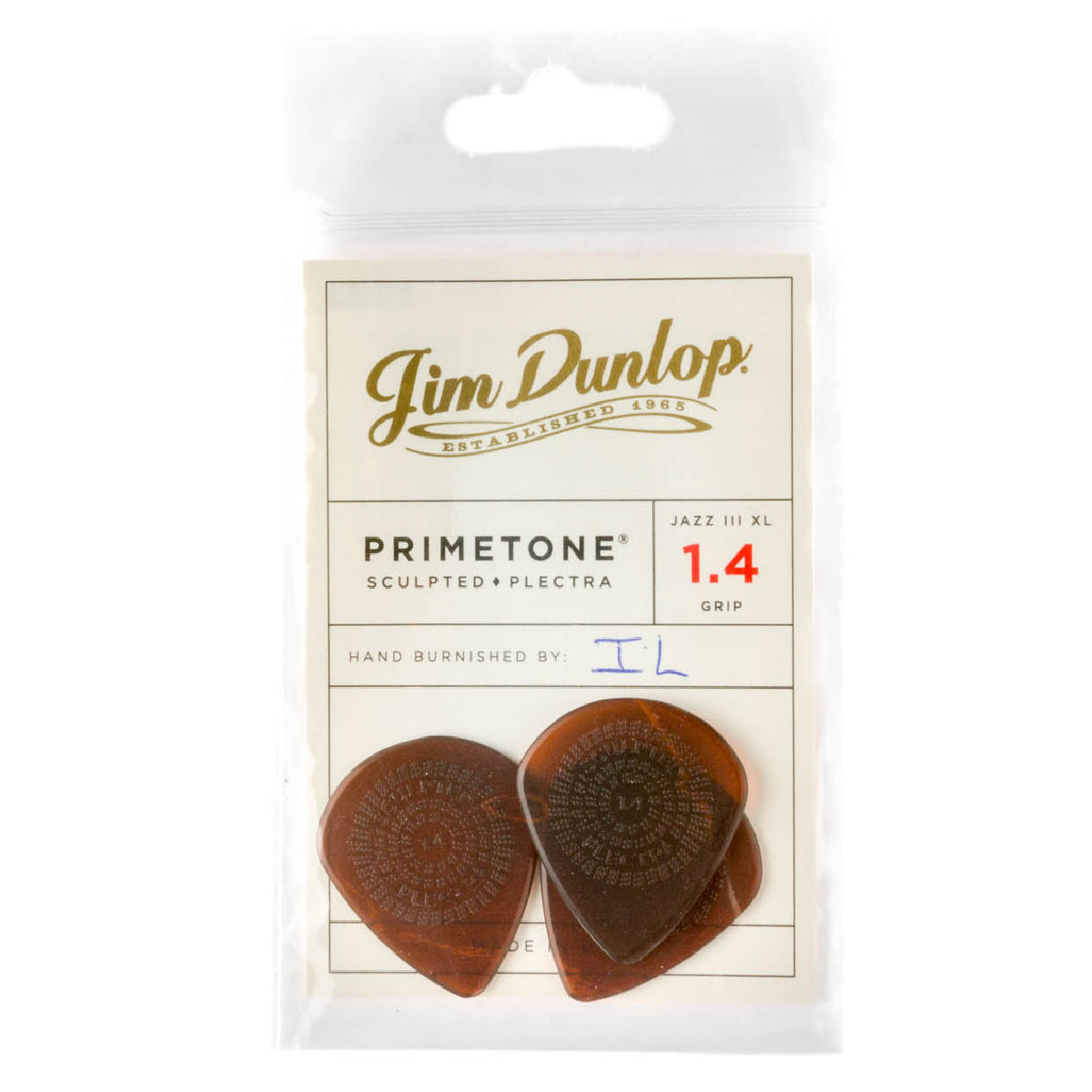 Dunlop Primetone Jazz III XL Guitar Picks - 3-pack 520P1.4 Package Front