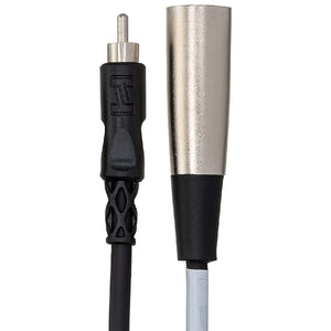 Hosa 5ft XLRM to RCA Male Unbalance Interconnect XRM-105 Connector side