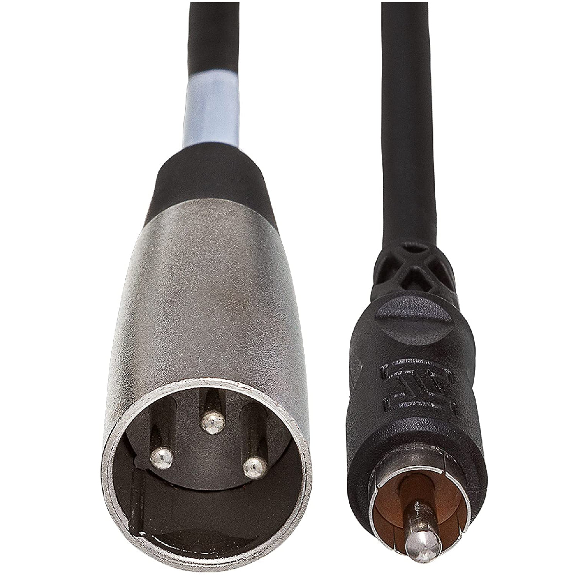 Hosa 5ft XLRM to RCA Male Unbalance Interconnect XRM-105 Connector tops