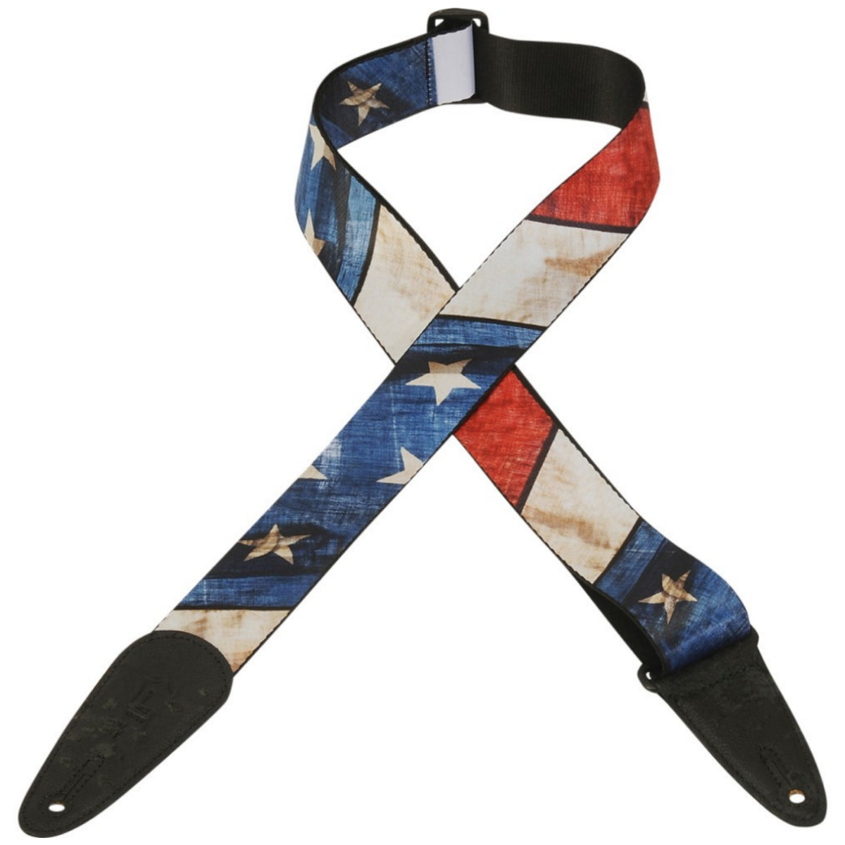 Levy's MDP-US 2" US Flag Distressed Poly Guitar Strap
