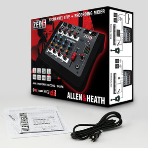 Allen & Heath ZED-6 4-Channel Compact Mixer