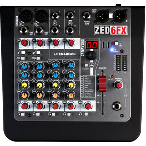 Allen & Heath ZED-6fx 4-Channel Mixer with Effects