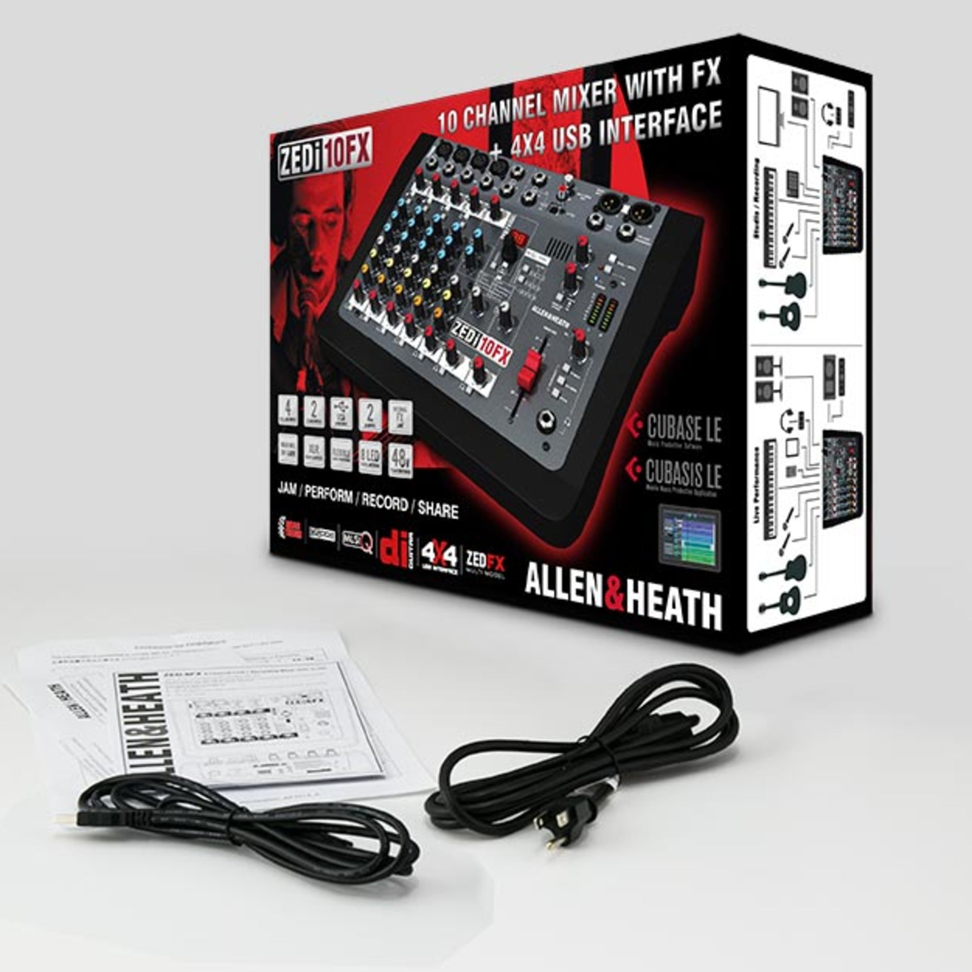 Allen & Heath ZEDi10FX 10-Channel Mixer with USB Audio Interface and Effects
