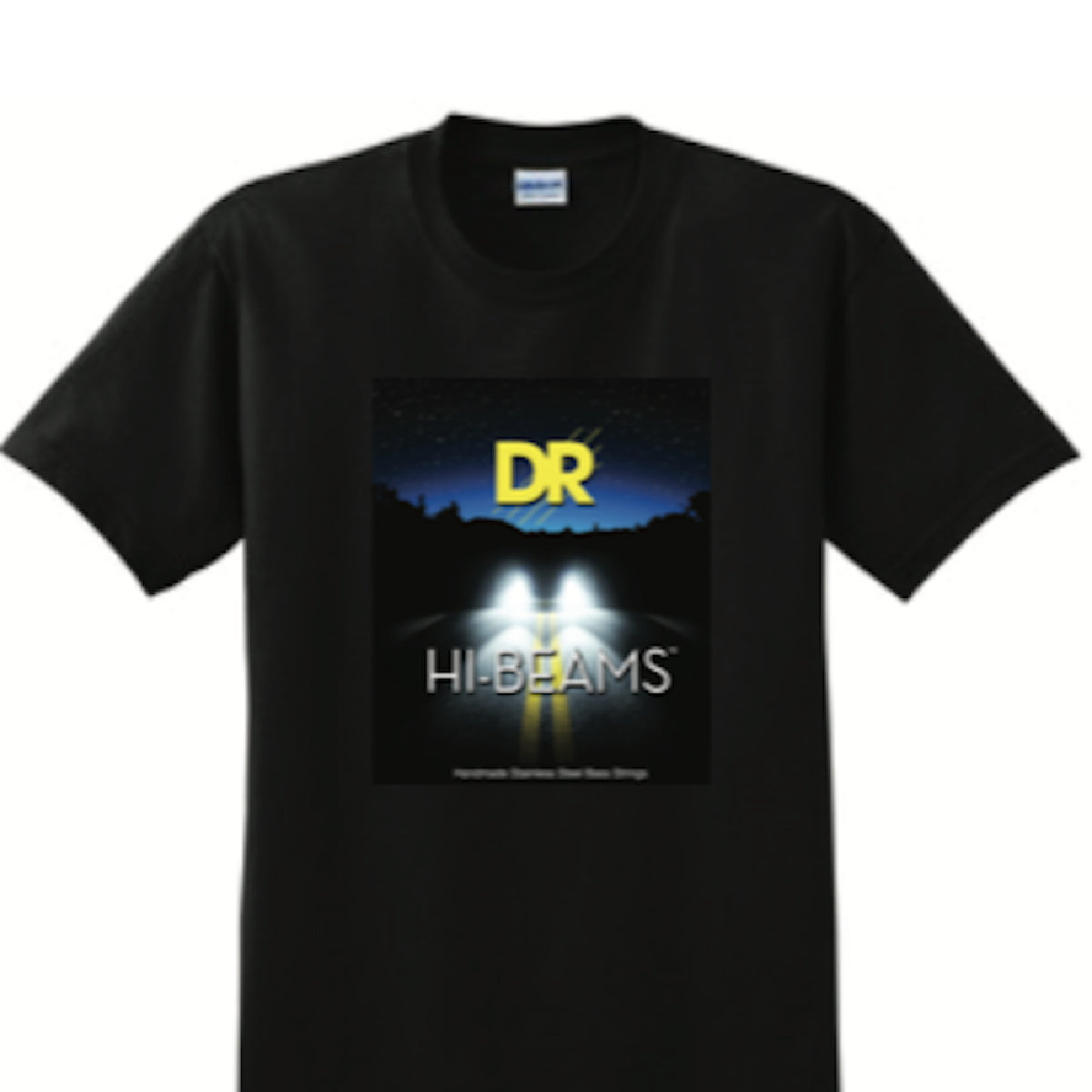 DR Hi-Beams Bass Black T-shirt drT-HB