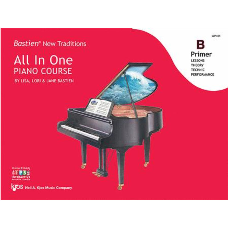 Bastien WP451 New Traditions: All In One Piano Course Book - Primer B