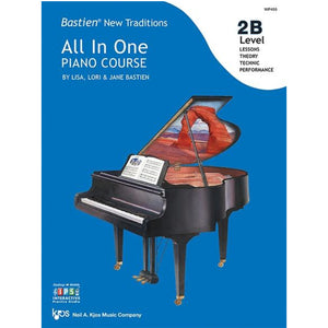 Bastien WP455 New Traditions: All In One Piano Course Book - Level 2B