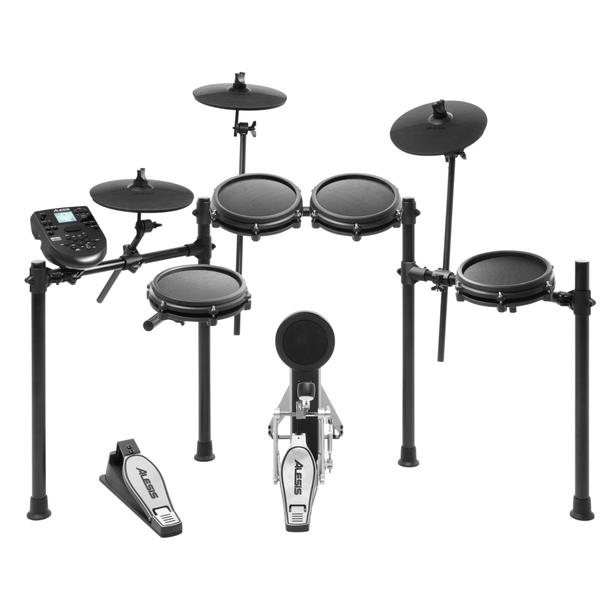 Alesis Nitro Mesh Electronic Drum Set- 8 Piece Set Nitro Mesh Kit From Back