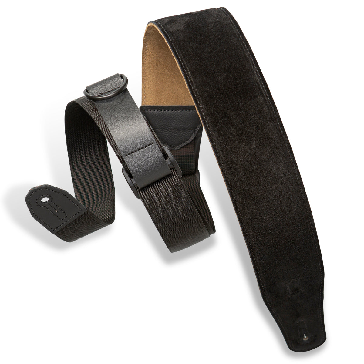 Levy's MRHSP-BLK 2.5" Right Height Black Padded Strap