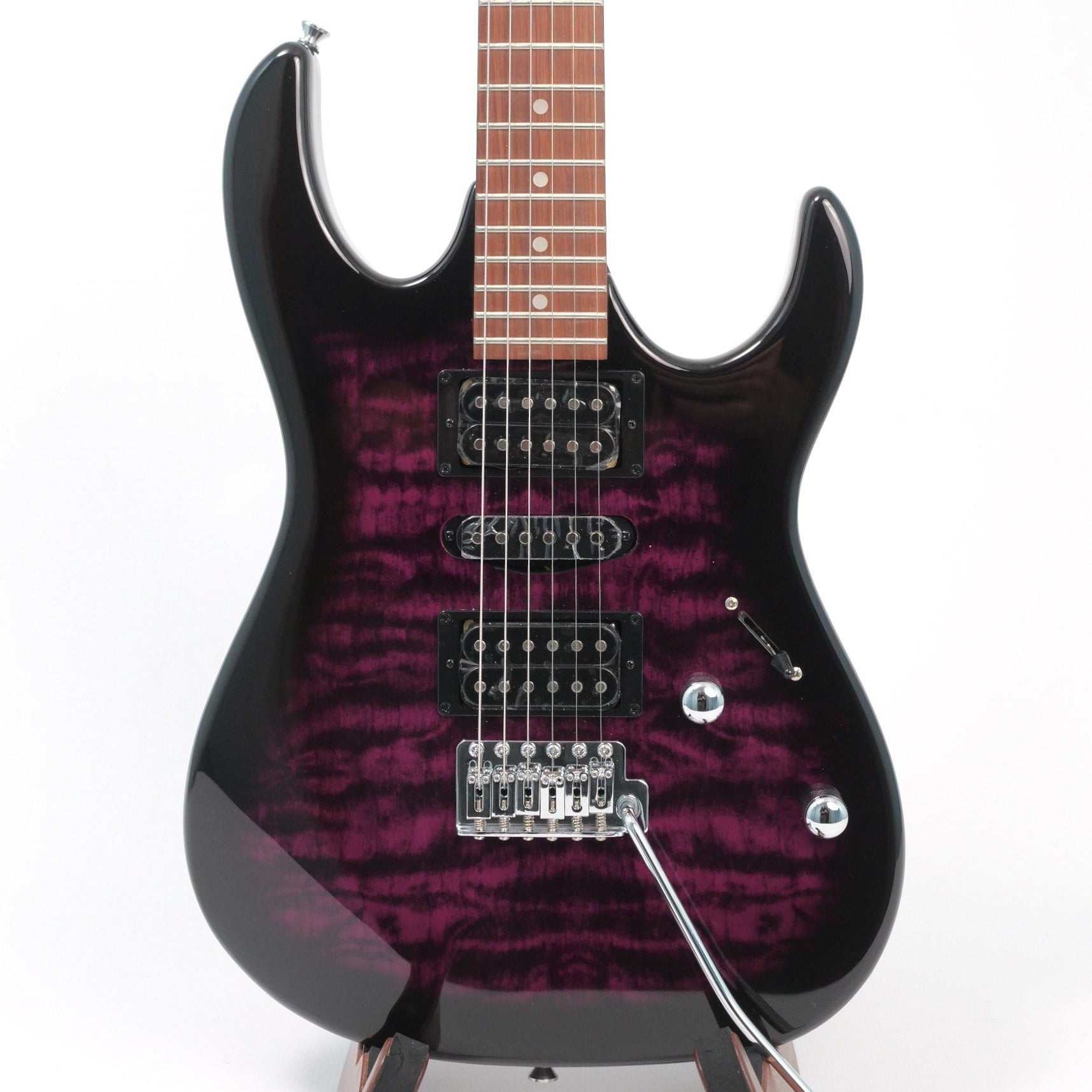 Ibanez GRX70QATVT Gio Quilted Electric Guitar - Trans Violet