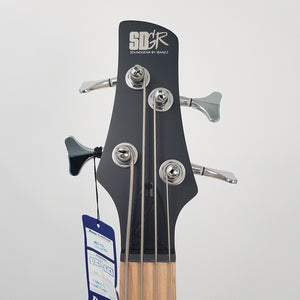 Ibanez SRMD200BKF Mezzo 4-String Electric Bass - Black Flat
