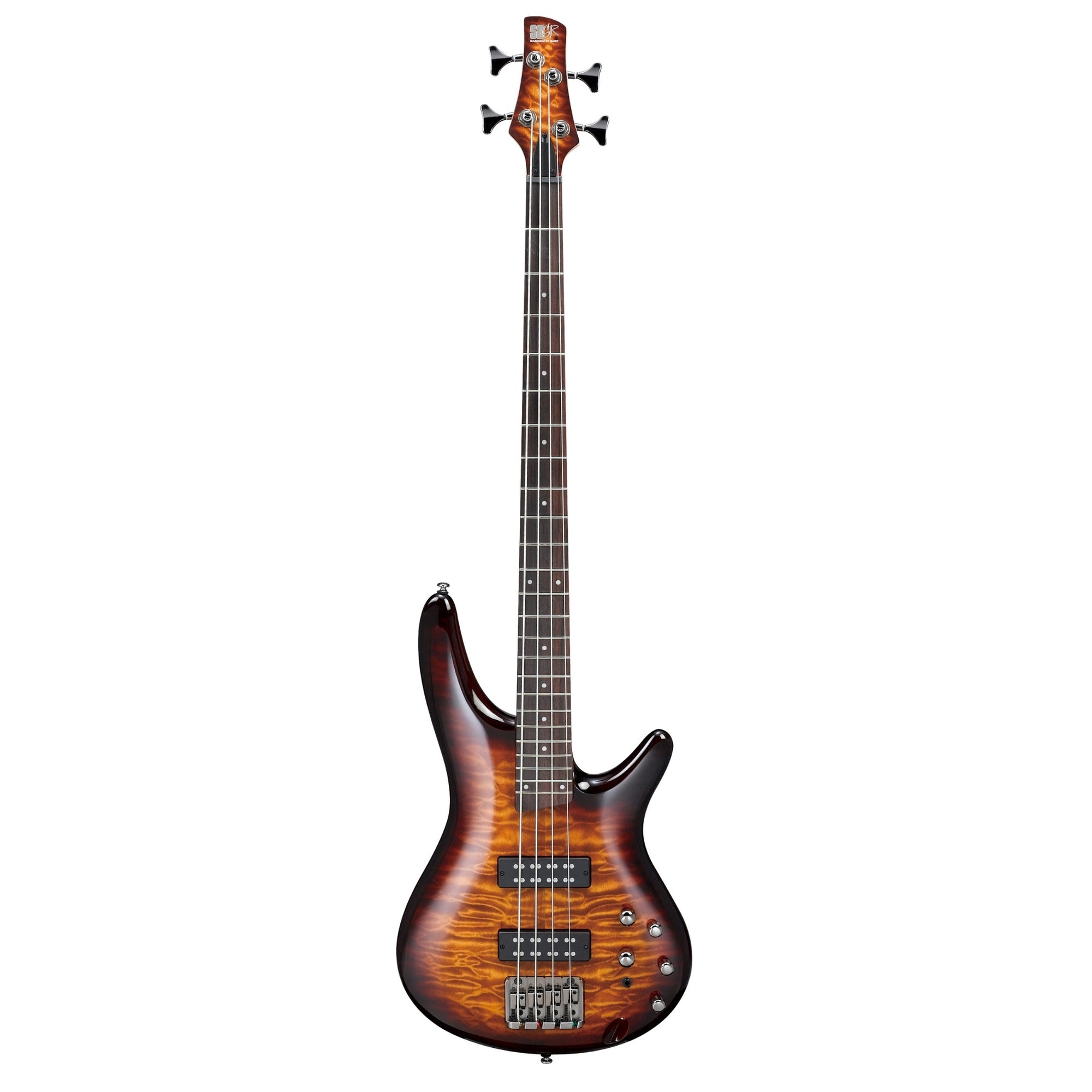 Ibanez SR400EQMDEB 4-String Quilted Maple Electric Bass - Dragon Eye Burst