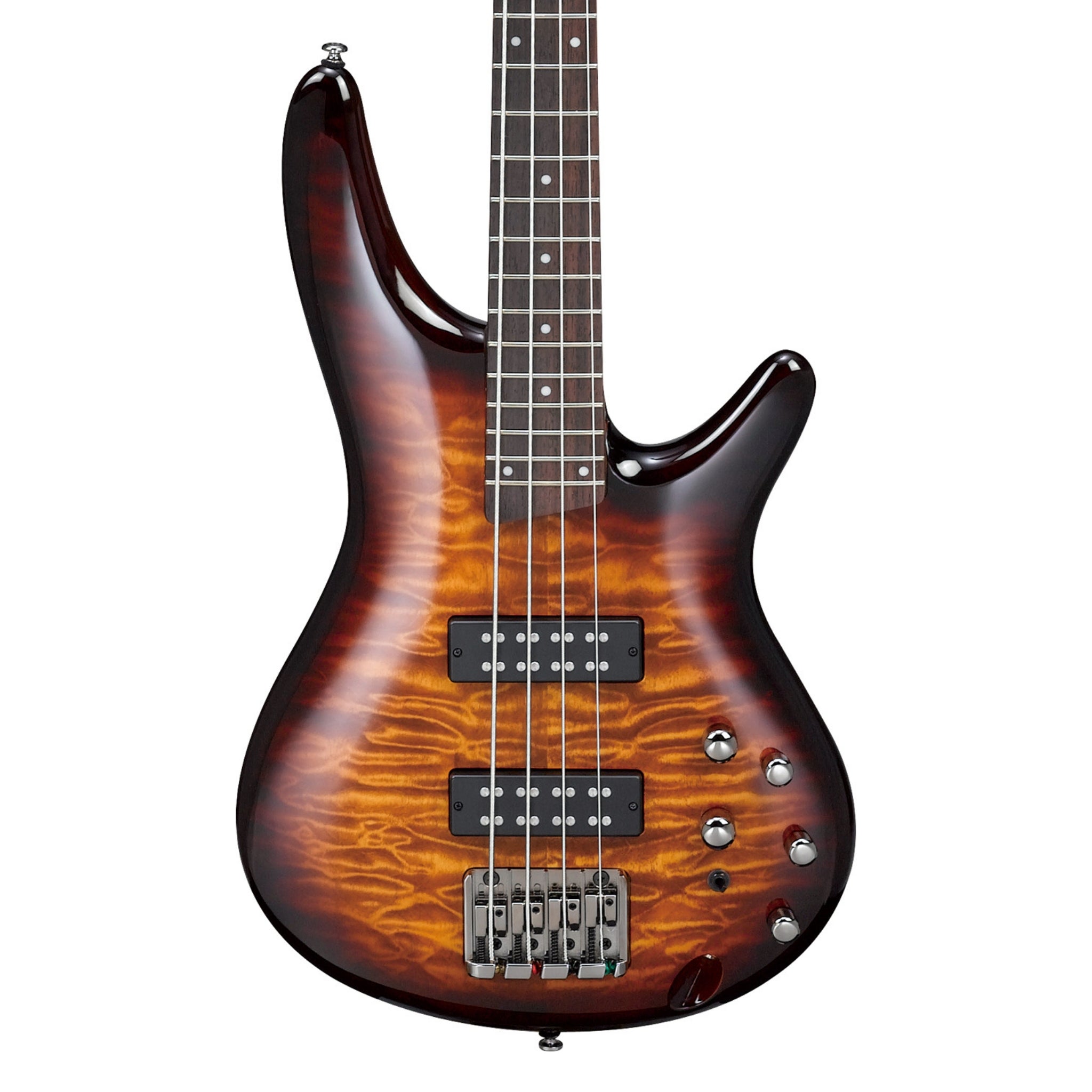 Ibanez SR400EQMDEB 4-String Quilted Maple Electric Bass - Dragon 