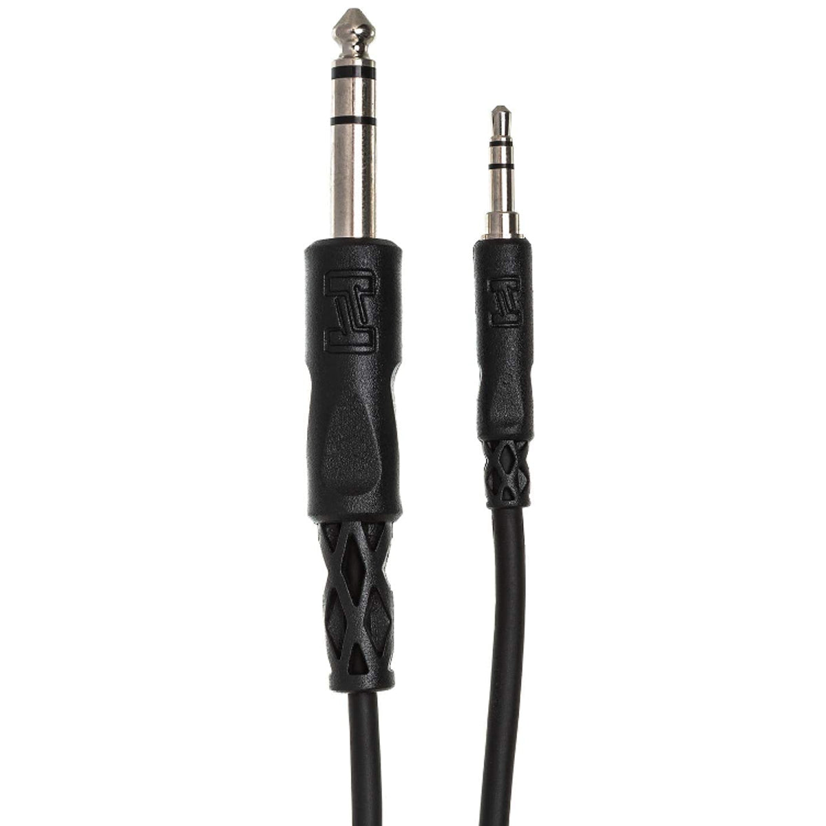 Hosa CMS-105 5ft 3.5mm TRS to 1/4in TRS Stereo Interconnect Product Ends