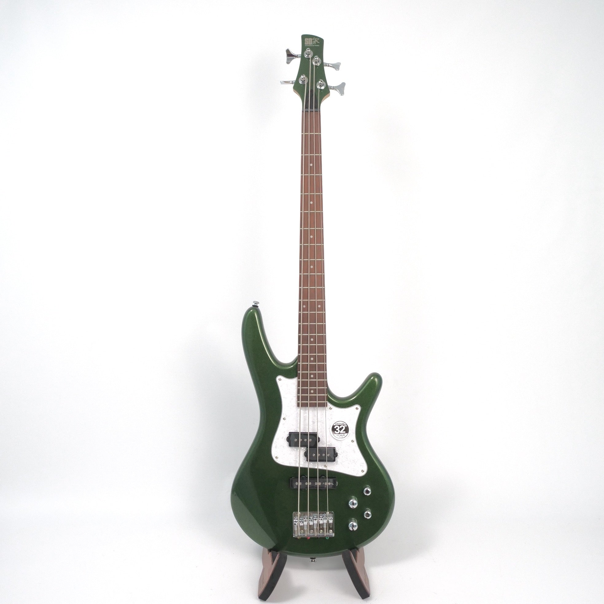 Ibanez SRMD200DMFT 4-String Bass Guitar - Metallic Forest Green Front