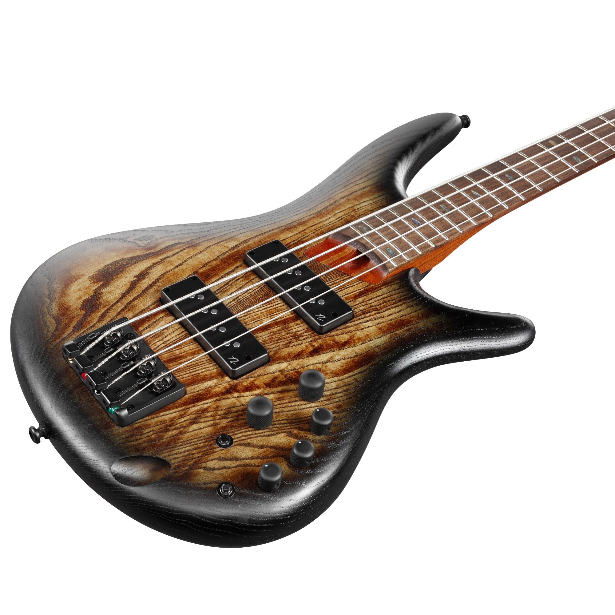 Ibanez SR600EAST 4-String Bass Guitar - Antique Brown Stained Burst Body Flat