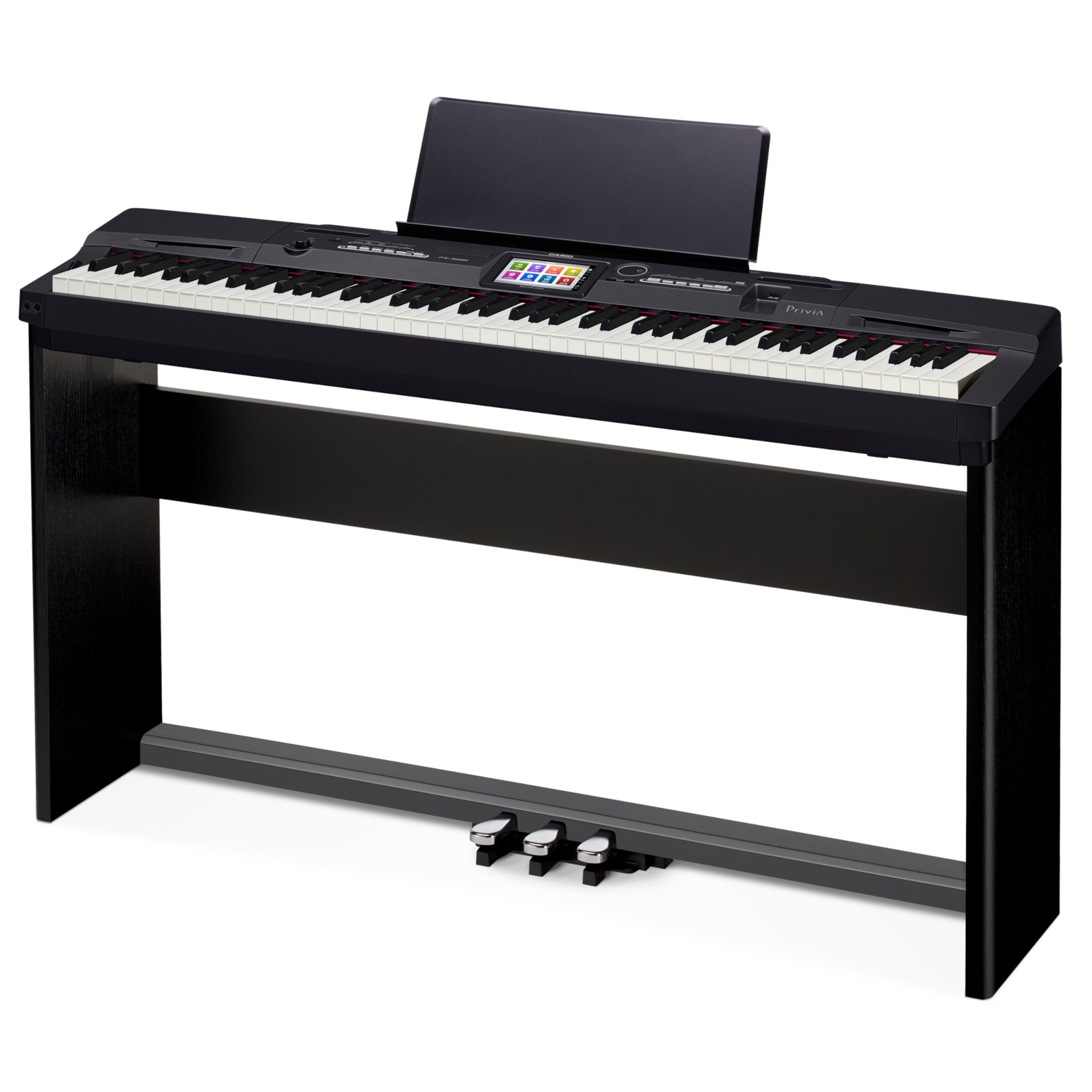 Casio PX-360 88-Key Digital Stage Piano W/Stand and 3-pedal