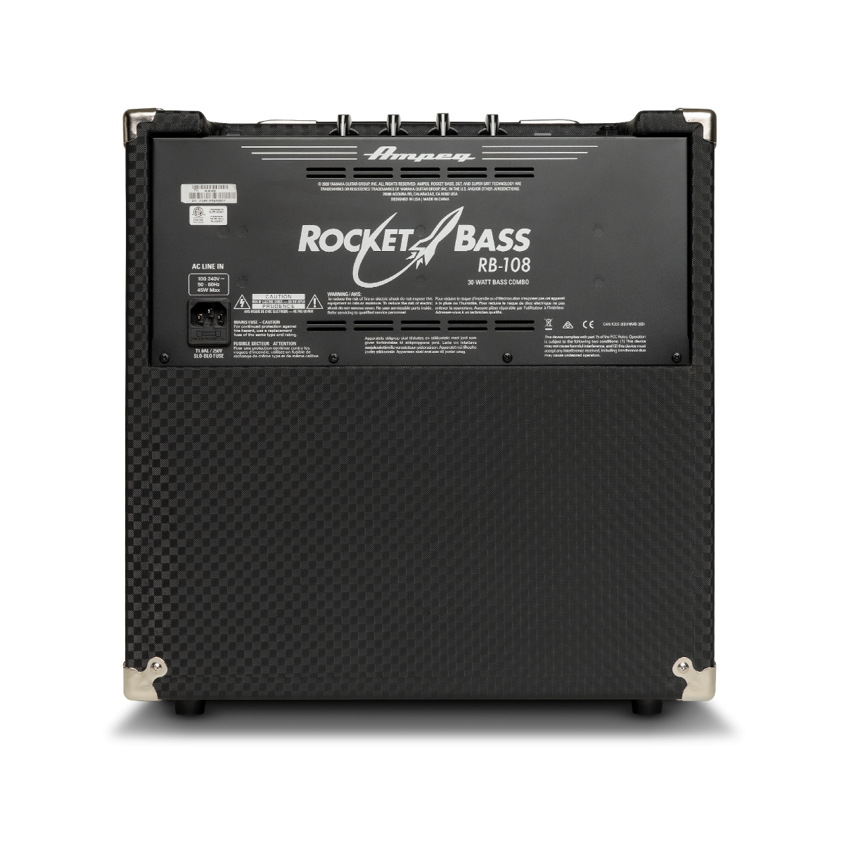 Ampeg RB-108 30-Watt Bass Combo Amp Back