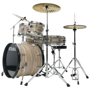 Tama Imperialstar IE52CNZW 5-Piece Complete Drum Kit - Zebrawood Complete Side