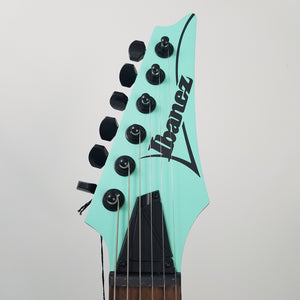 Ibanez S561SFM Standard Electric Guitar - Sea Foam Green Matte Headstock Front