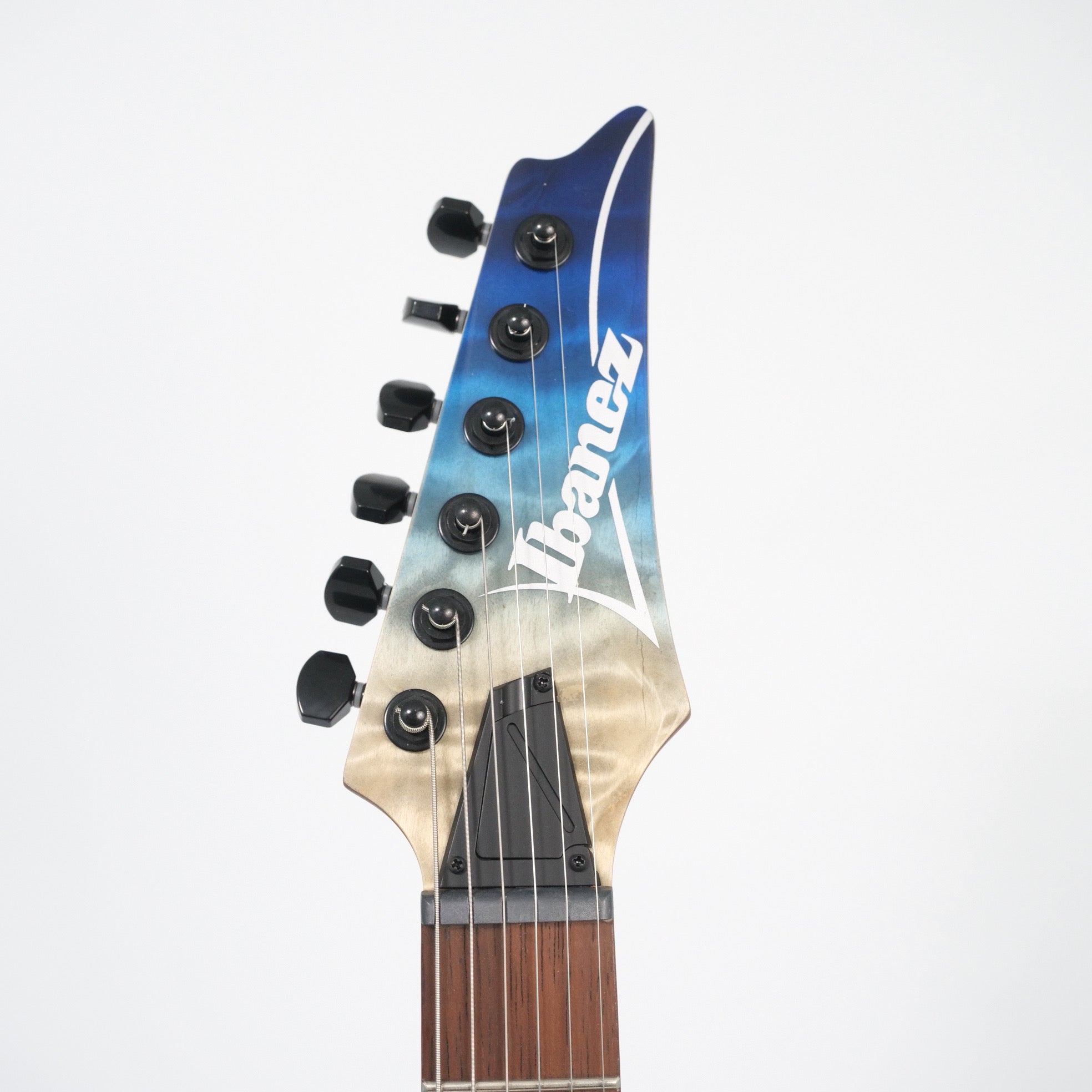 Ibanez RGA42HPQMBIG Electric Guitar - Blue Iceberg Headstock Front