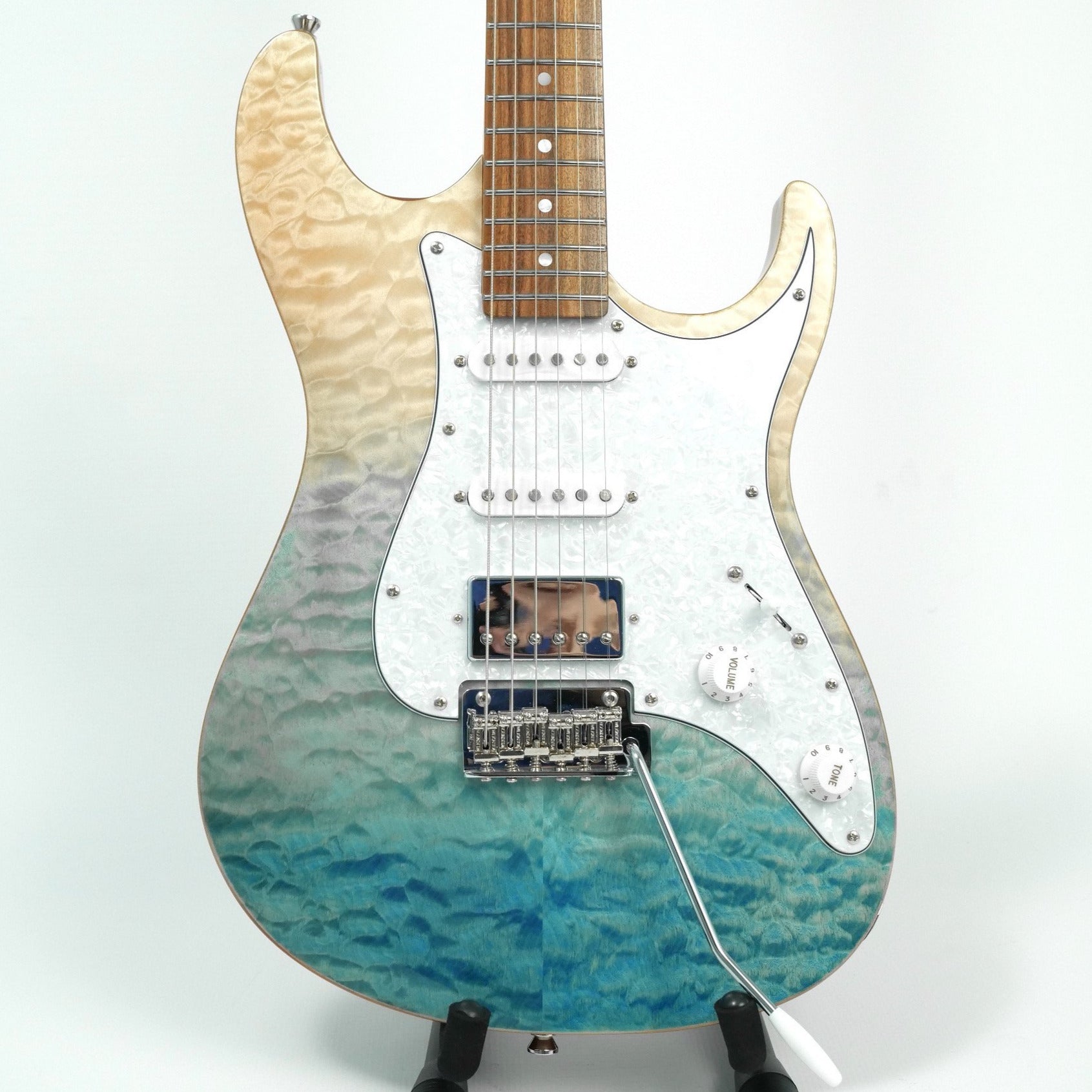 Tagima STELLA DW 6-String Electric Guitar - Trans Blue Fade Body Front