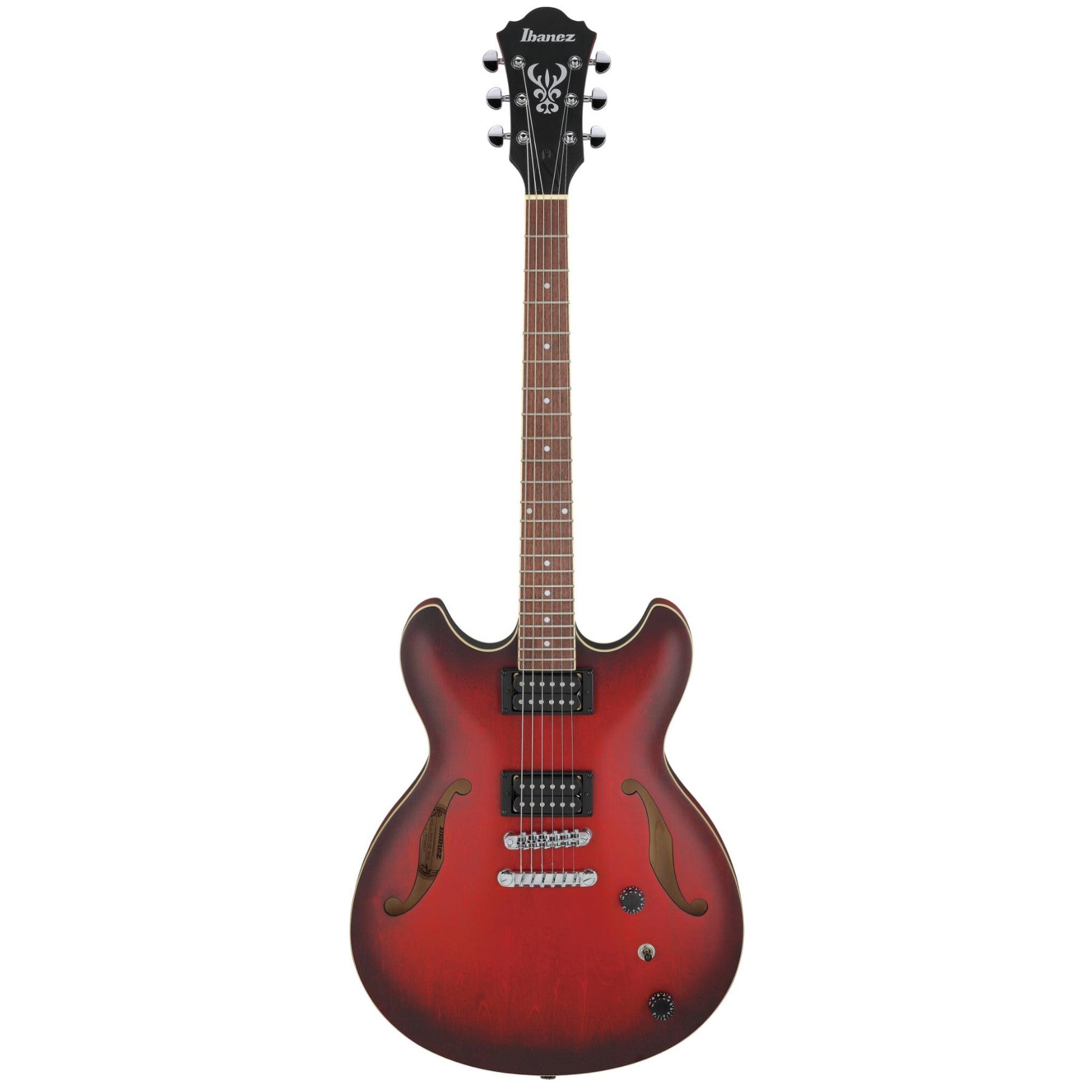 Ibanez AS53SRF Artcore Semi-Hollow Electric Guitar - Sunburst Red Flat Front
