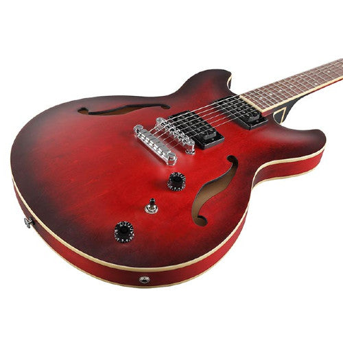 Ibanez AS53SRF Artcore Semi-Hollow Electric Guitar - Sunburst Red Flat Body Flat