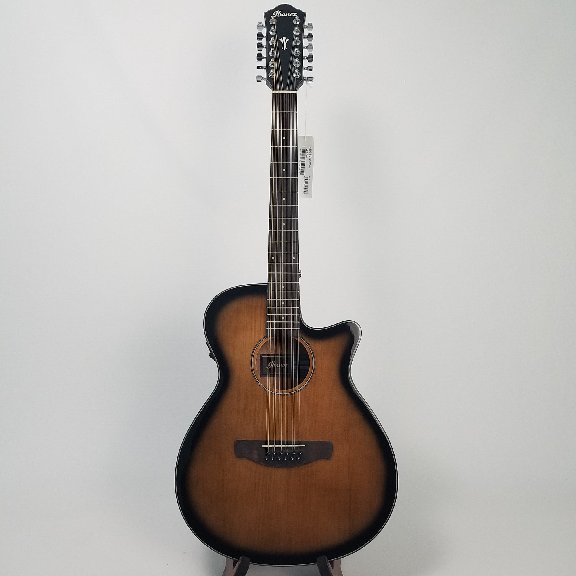 Ibanez AEG5012DVH Acoustic Electric 12-String Guitar - Dark Violin Front