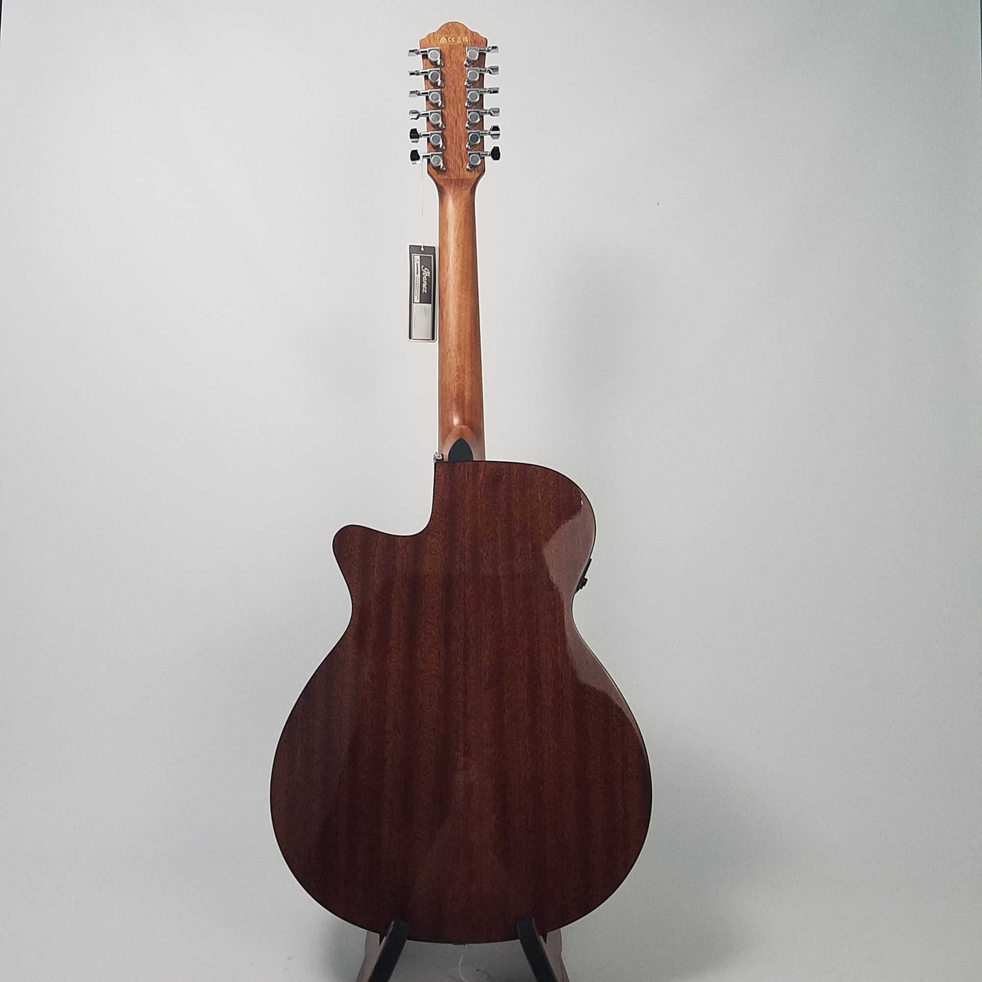 Ibanez AEG5012DVH Acoustic Electric 12-String Guitar - Dark Violin Back