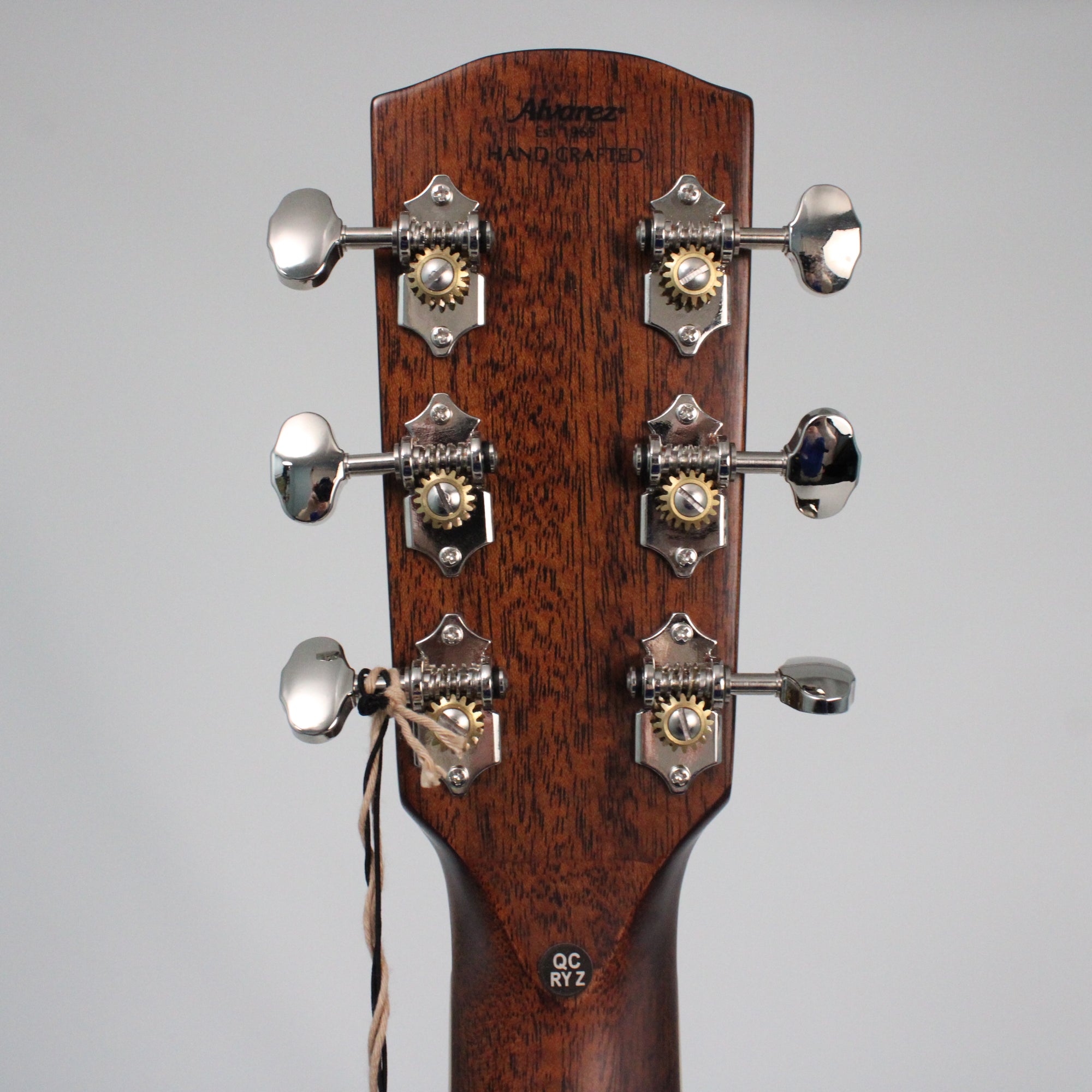 Alvarez MD70EBG Acoustic Electric Bluegrass Guitar Headstock back