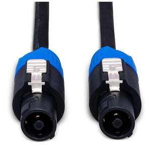 Hosa 10ft speakON to speakON Pro Speaker Cable SKT-410 Connector tops