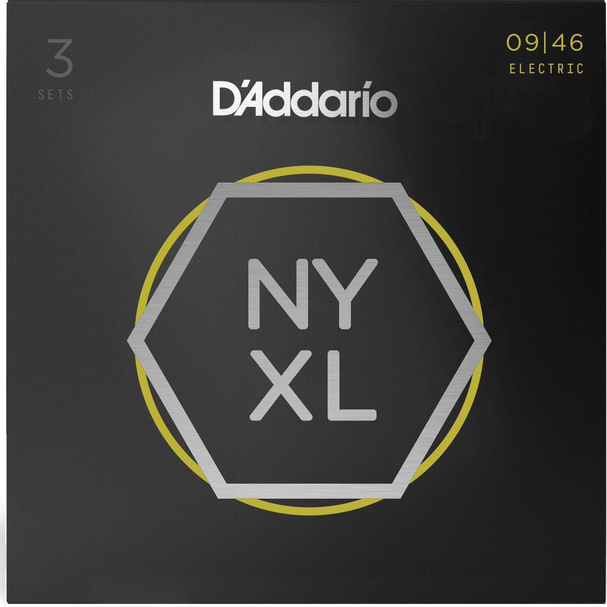 D'Addario NYXL0946-3P 3-Pack Nickel Would Electric Guitar Strings  9-46