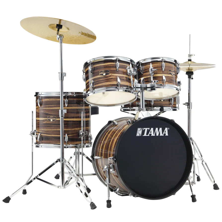 Tama Imperialstar IE52C 5-Piece Complete Drum Kit - Coffee Teak Wrap Complete Front