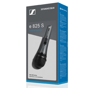 Sennheiser e 825-S Cardiod Dynamic Vocal Microphone with On/Off Switch Box