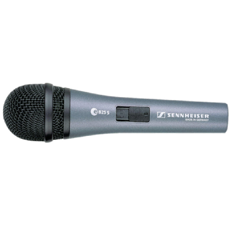 Sennheiser e 825-S Cardiod Dynamic Vocal Microphone with On/Off Switch Side