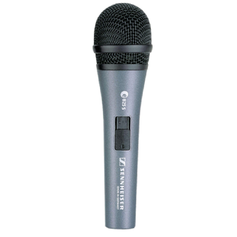 Sennheiser e 825-S Cardiod Dynamic Vocal Microphone with On/Off Switch  Straight