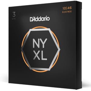 D'Addario NYXL1046-3P 3-Pack Nickel Would Electric Guitar Strings  10-46 3rd pic