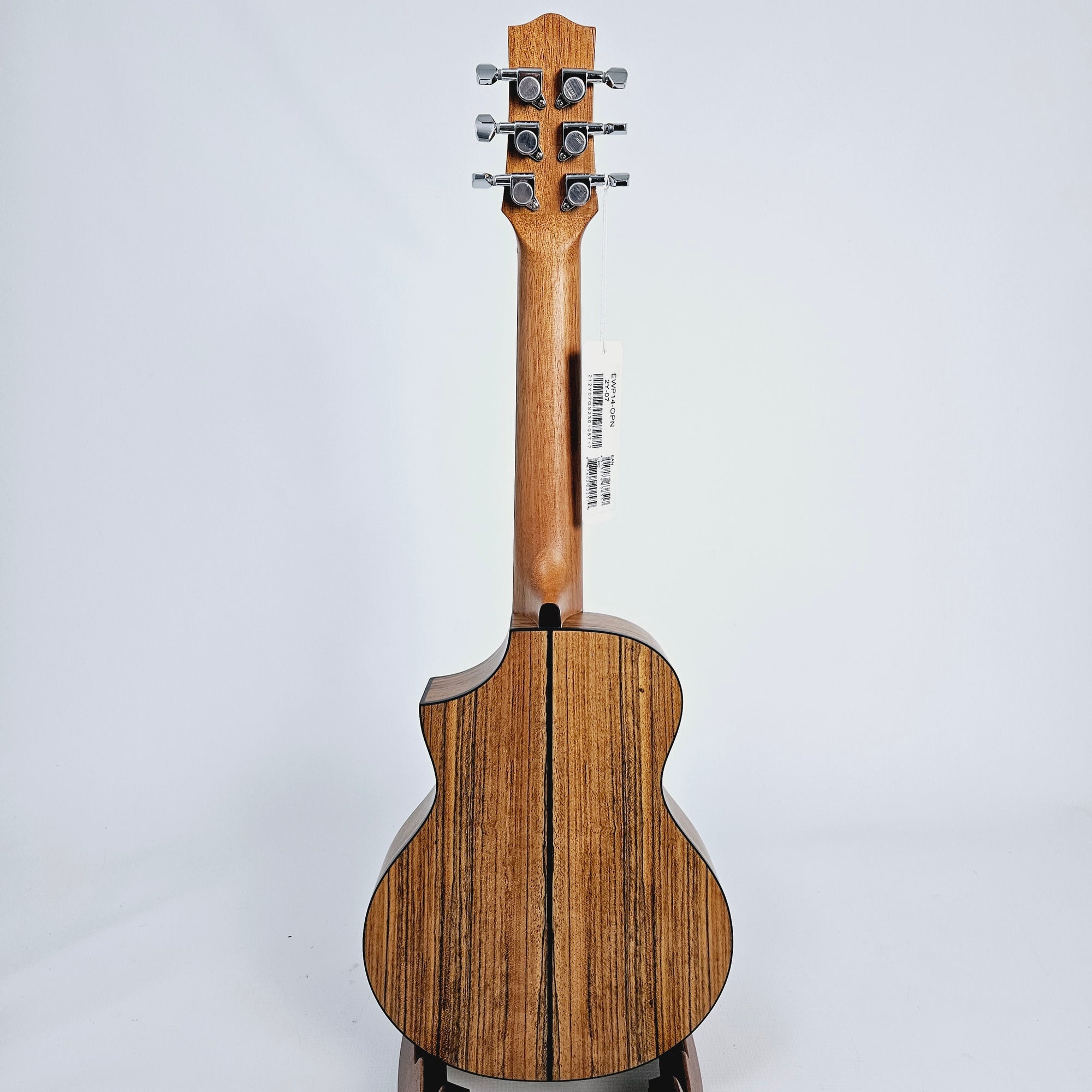 Ibanez Exotic Wood Piccolo Guitar - Open Pore Natural EWP14OPN Back