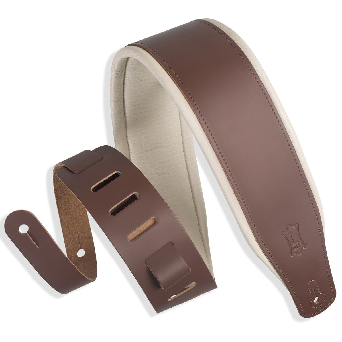 3" Levy's Brown & Cream Leather Strap M26PD-BRN_CRM